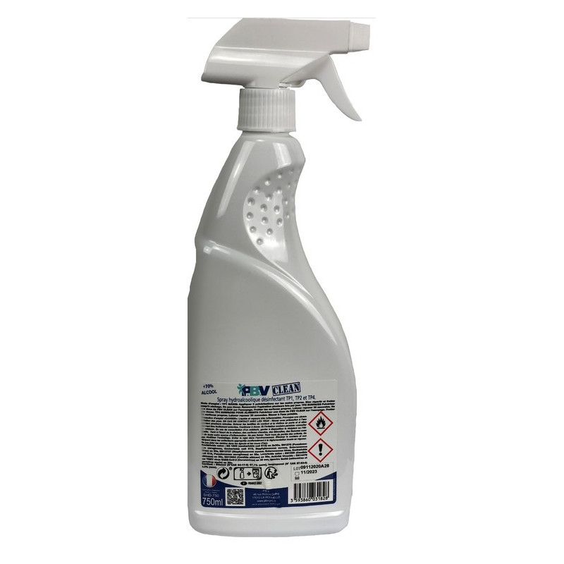spray desinfectant 750ml par 12 EPI - vêtements professionnels - L'équipement Fonctionnel Vêtement de travail, EPI et chaussures de sécurité